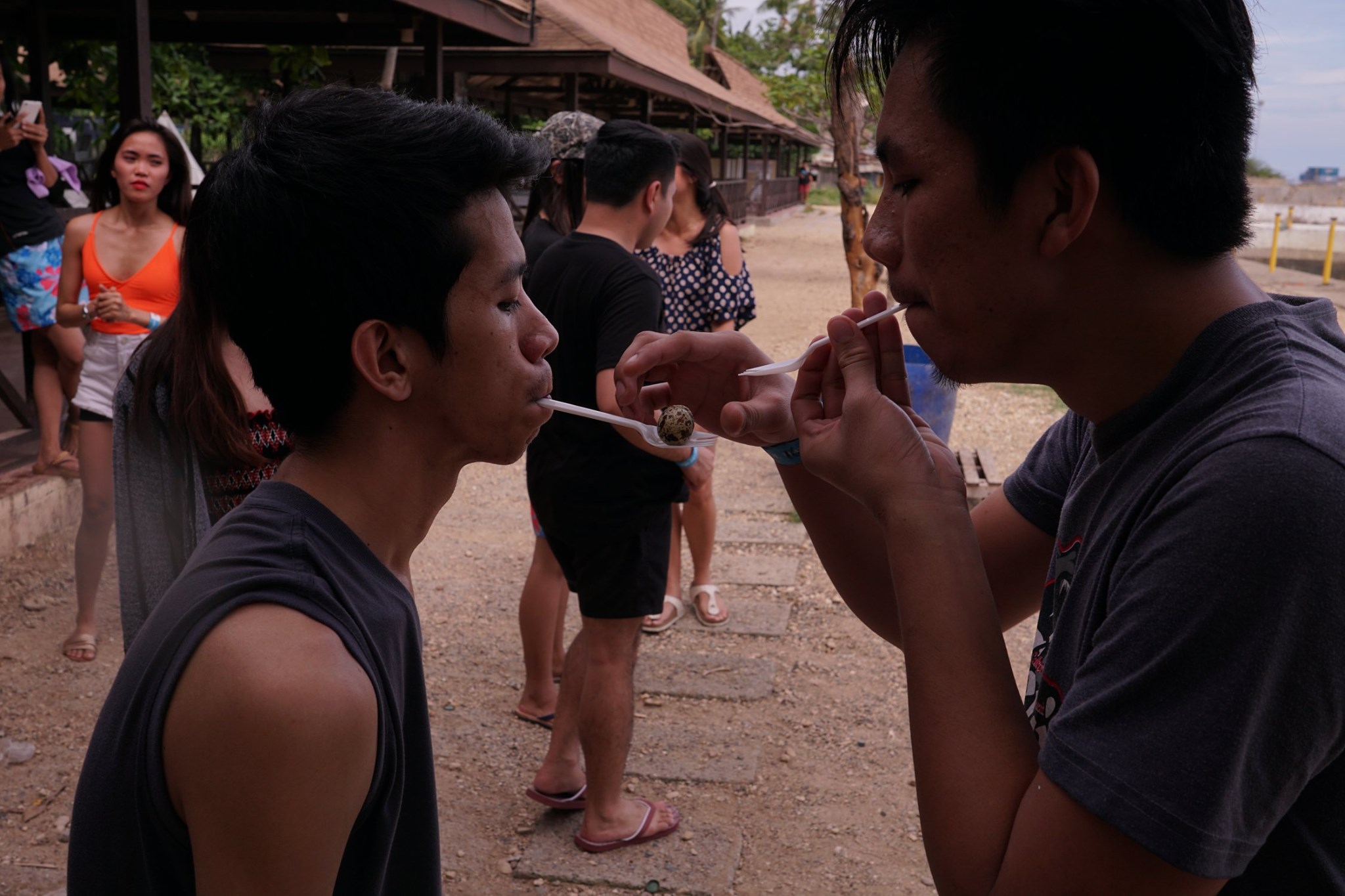 Al and JL pass egg game